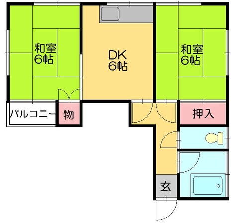 篠栗駅 徒歩19分 2階の物件間取画像